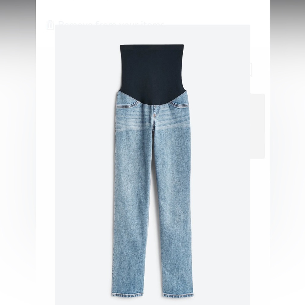 Raye Maternity Super High Rise Straight Leg Denim